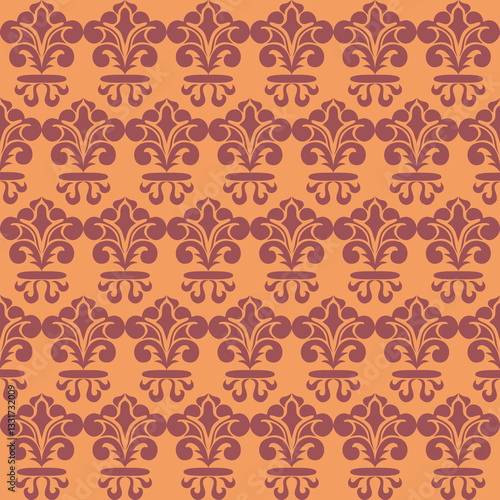 Luxury Damask Pattern – Elegant Ornate Design for High-End Interiors and Fashion Indulge in timeless sophistication with this exquisite damask pattern, meticulously crafted