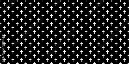 christian cross background. cross seamless pattern texture