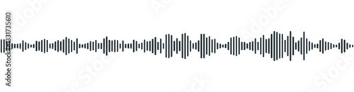 podcast sound waveform pattern for radio audio, music player, video editor, voise message in social media chats, voice assistant, recorder. vector