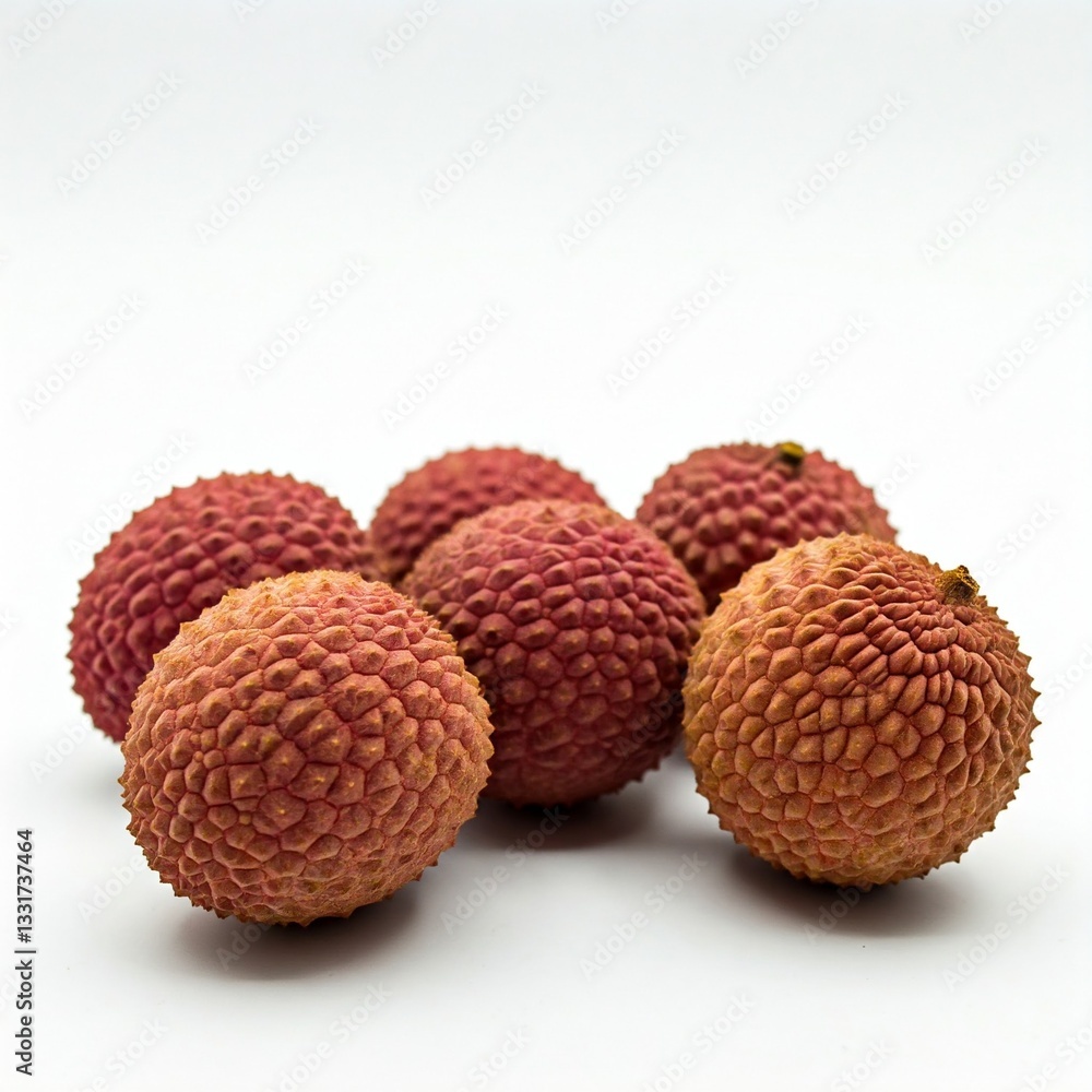 lychee on a white background lychee on a white background
