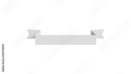 3D White Ribbon Banner Badge - Blank Elegant Design for Branding and Decoration Free Download 3D White Ribbon Banner Badge - Blank Elegant Design for Branding and Decoration - GFXLoad