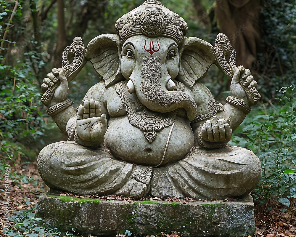 Obraz premium Forest Ganesh Statue
