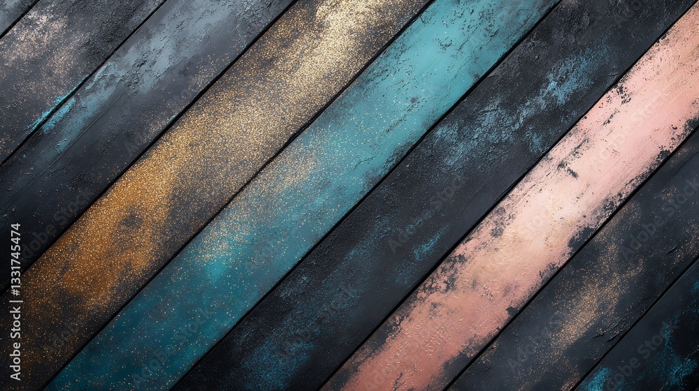 textured abstract with rose gold and cool turquoise balance textured abstract with rose gold and cool turquoise balance