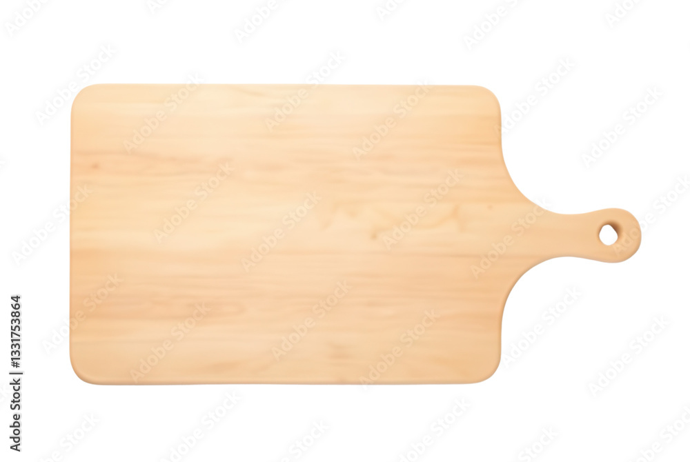 Smooth Wooden Cutting Board with Handle and Natural Texture Smooth Wooden Cutting Board with Handle and Natural Texture