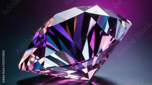 ダイヤモンド, 宝石, クリスタル, ピンクダイヤ, 紫ダイヤ, ファセット, 光沢, 反射, 高級, ラグジュアリー, エレガント, 宝飾, ジュエリー