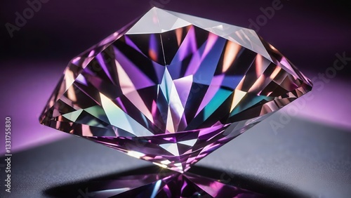 ダイヤモンド, 宝石, クリスタル, ピンクダイヤ, 紫ダイヤ, ファセット, 光沢, 反射, 高級, ラグジュアリー, エレガント, 宝飾, ジュエリー