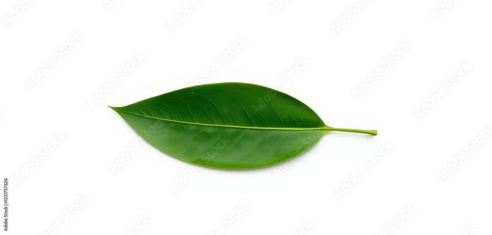 Single leaf, isolated on pure white background, nature, photography Single leaf, isolated on pure white background, nature, photography