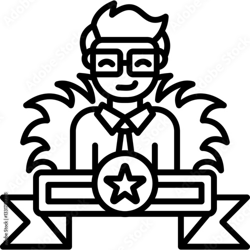 Outstanding Icon Vector Element