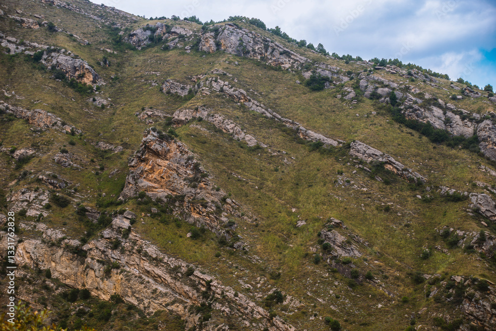 steep mountain slope