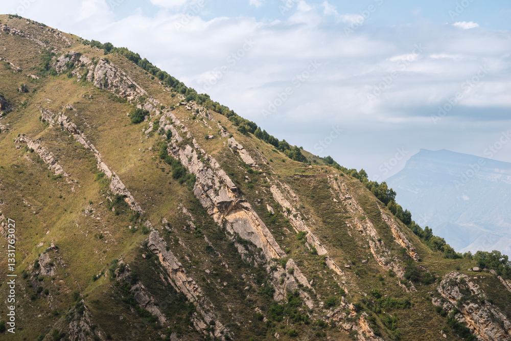 steep mountain ridge