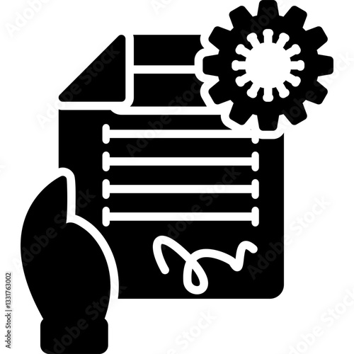 Contract Icon Vector Element