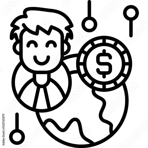 Wallpaper Mural Business Connection Icon Vector Element Torontodigital.ca