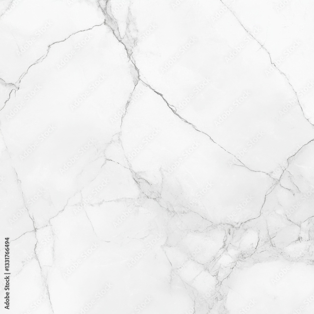 Fototapeta premium Elegant white marble surface with subtle gray veins and natural texture