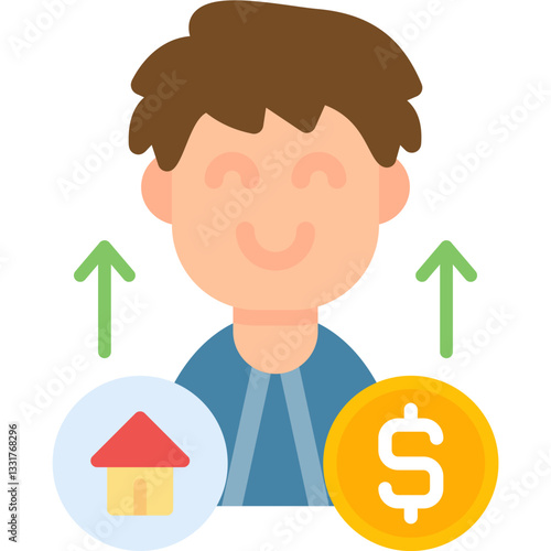 Debt Icon Vector Element
