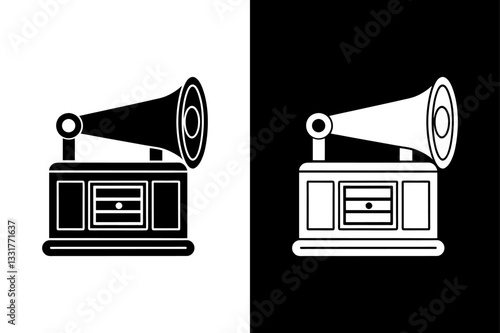 Medical Ultrasonic Machine Silhouette High-Resolution Vector Illustration.