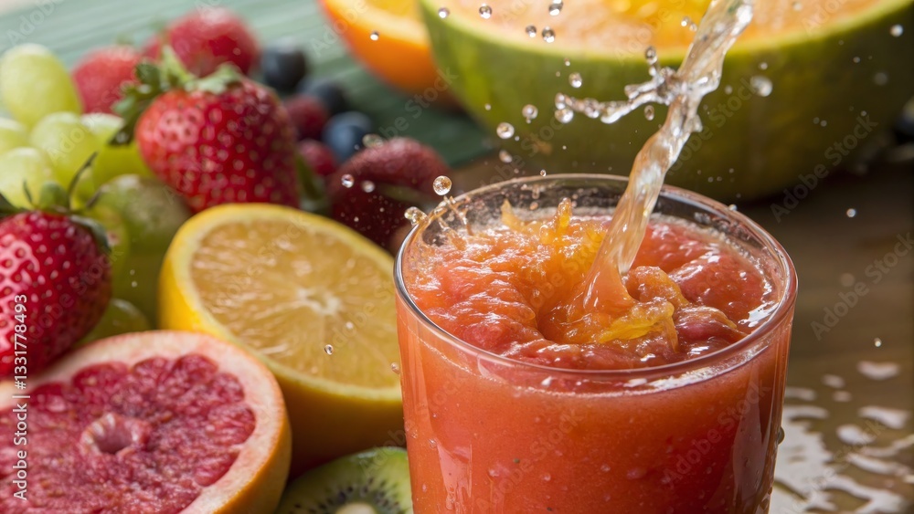 Fresh Fruit Juice Splash Fresh Fruit Juice Splash