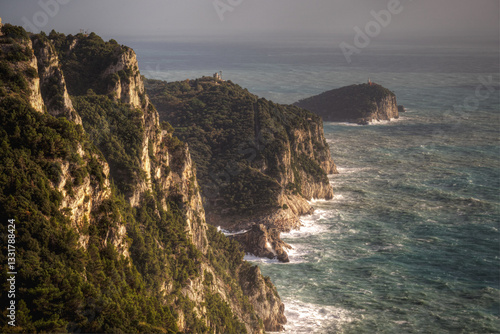 Mareggiata nel parco delle cinqueterre