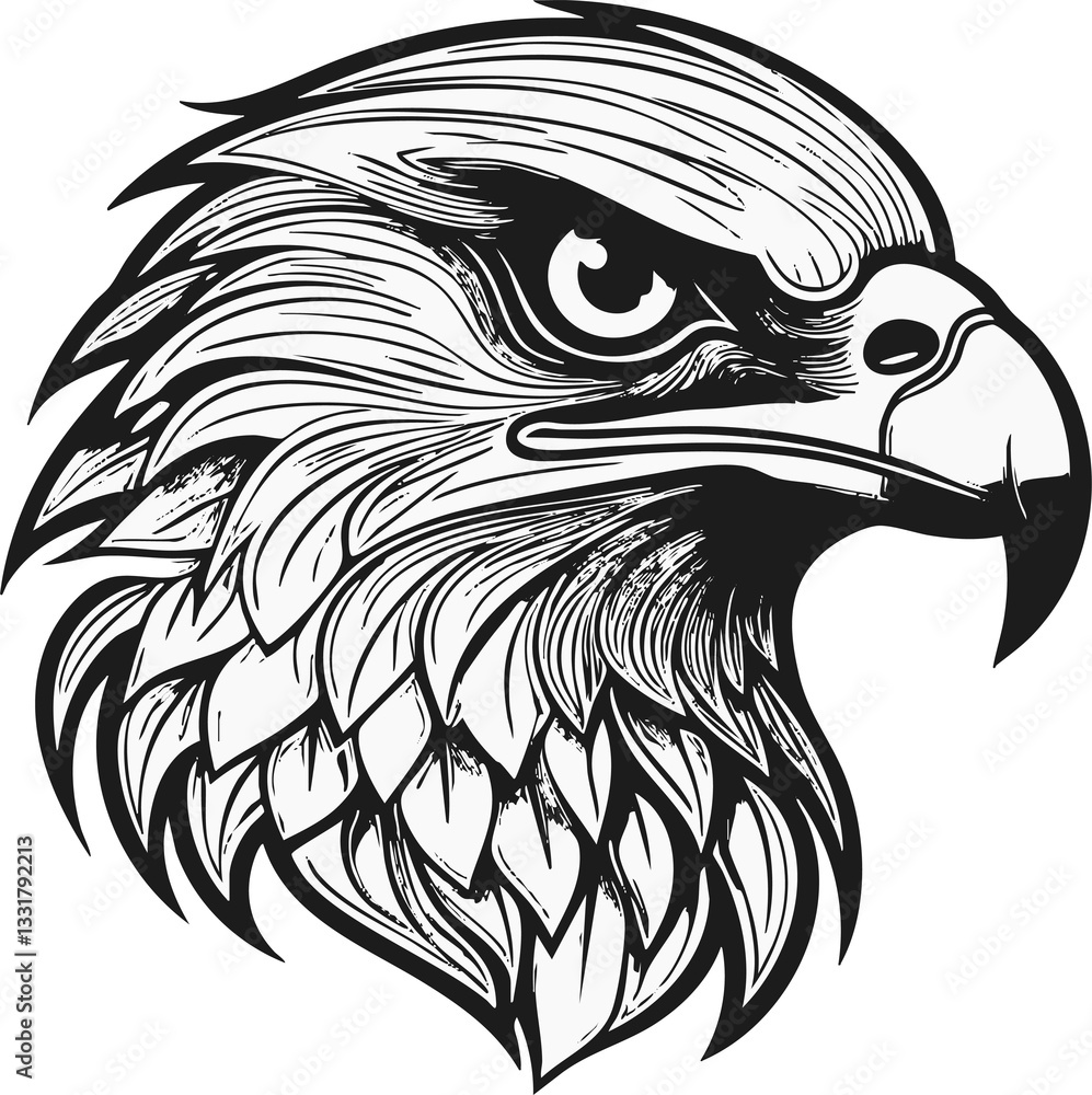 Fototapeta premium Hawk Head