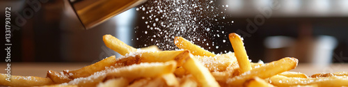 Grinding Salt onto French Fries