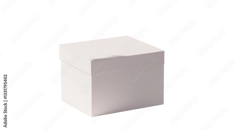 Simple white gift box with a textured surface perfect for special occasions or celebrations Simple white gift box with a textured surface perfect for special occasions or celebrations