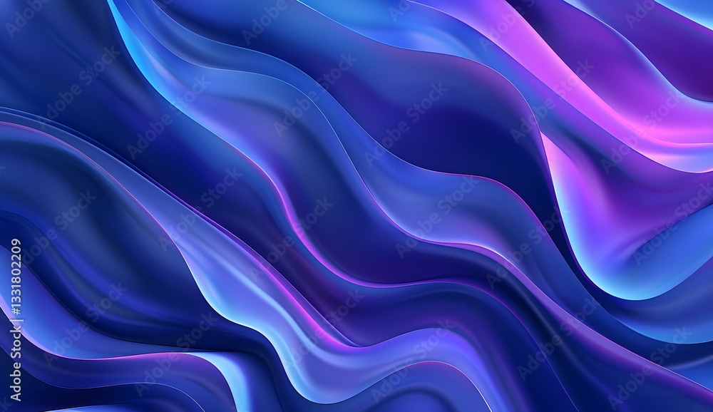 Abstract Fluid Purple and Blue Waves Background - Modern Art Texture, Dynamic Motion Abstract Fluid Purple and Blue Waves Background - Modern Art Texture, Dynamic Motion