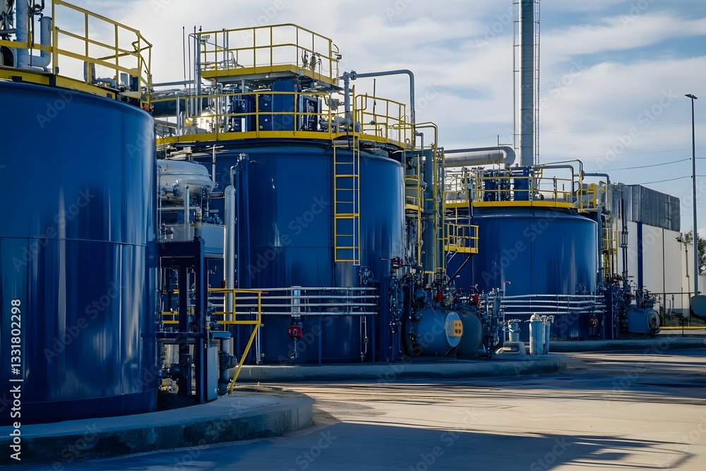 Obraz premium oil storage tanks