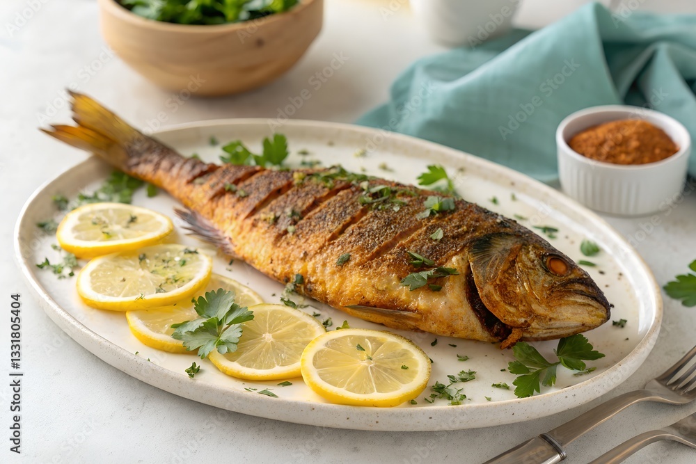 Tasty Charcoal Roasted Fish. Authentic Indian Style Masala Dish. Tasty Charcoal Roasted Fish. Authentic Indian Style Masala Dish.
