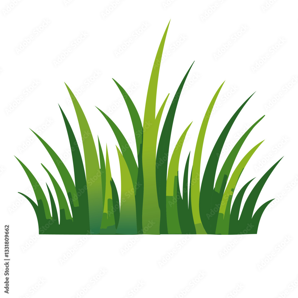 green grass isolated graphic vector icon design
