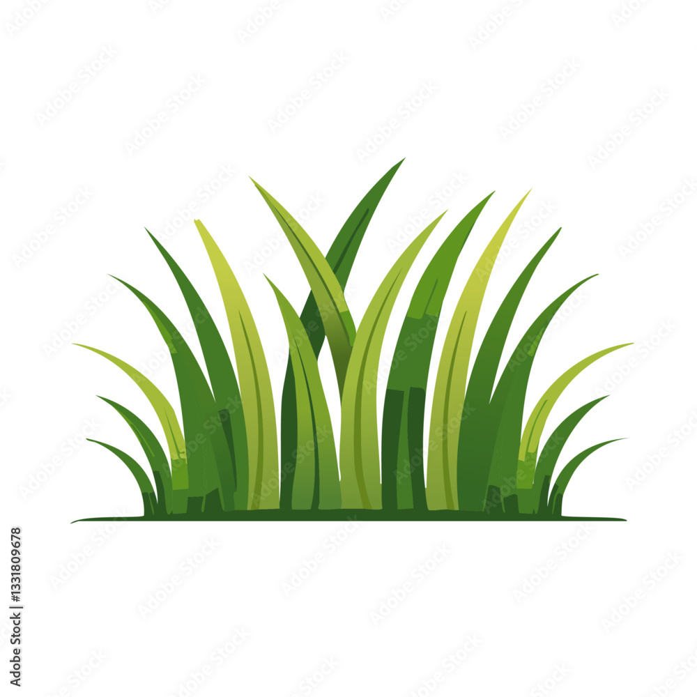 green grass isolated graphic vector icon design