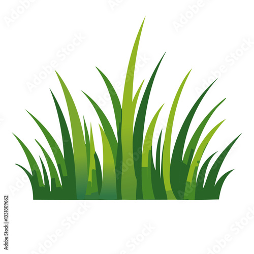 Obraz na płótnie green grass isolated graphic vector icon design w salonie
