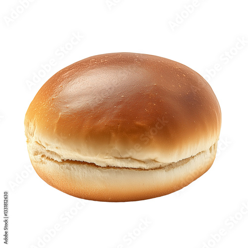 hamburger bun bread isolated on white background