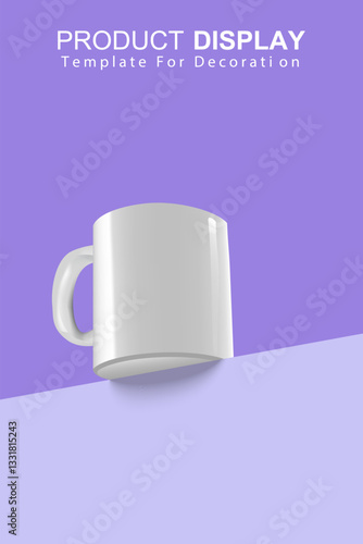 Presentation template product display red background for decoration