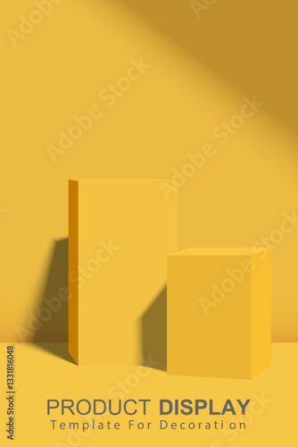 Presentation template product display red background for decoration