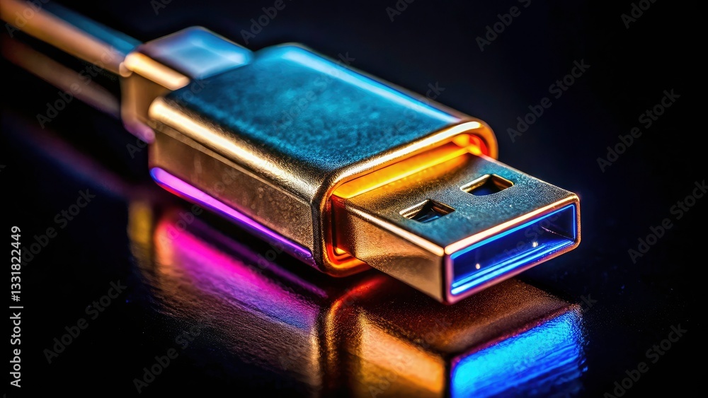 Low Light USB Connector Photography: Dark Background, Closeup, Detailed Image, Black USB Port, Electronic Connector, Night Photography, Low Light USB Connector Photography: Dark Background, Closeup, Detailed Image, Black USB Port, Electronic Connector, Night Photography,