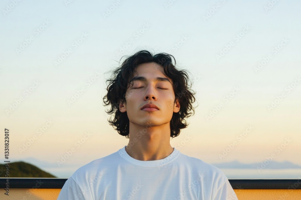 Calm moment captured at sunset, showcasing tranquility and intro Calm moment captured at sunset, showcasing tranquility and intro