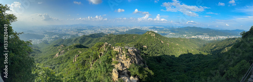 Wallpaper Mural Seoul Skyline View from Gwanaksan Mountain, South Korea Torontodigital.ca