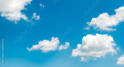 Wallpaper Mural clouds in the blue sky Torontodigital.ca