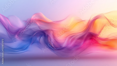 Wallpaper Mural A vibrant abstract representation of flowing colorful fabric Torontodigital.ca