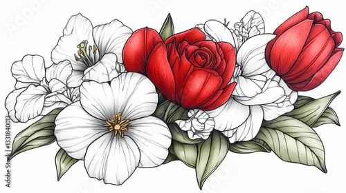 Floral bouquet illustration (15)