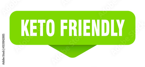 keto friendly sticker. keto friendly sign on transparent background