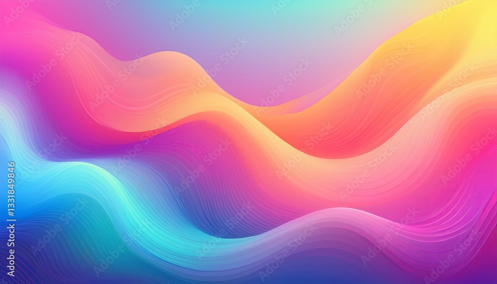 Vibrant fluid gradient background with abstract flowing shapes, neon and pastel color Vibrant fluid gradient background with abstract flowing shapes, neon and pastel color