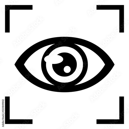Icono de identificación ocular