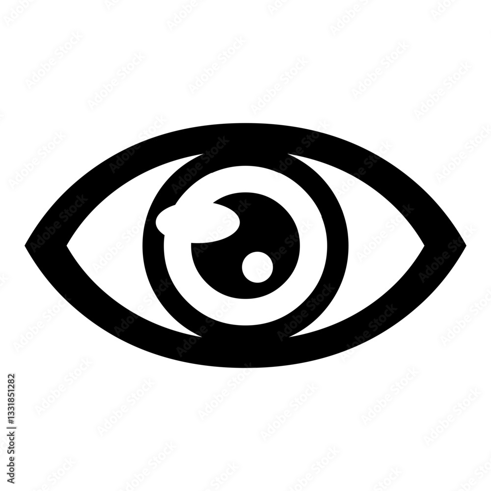 Icono simple de ojo abierto Icono simple de ojo abierto