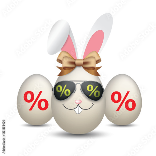 Ostereier als Osterhase für die Osterangebote