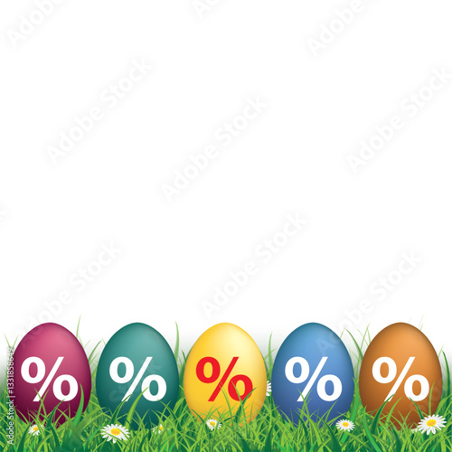 Bunte Ostereier für die Osterangebote