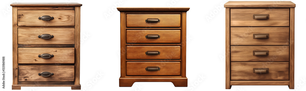 Natural wooden file cabinet isolated on transparent background Natural wooden file cabinet isolated on transparent background
