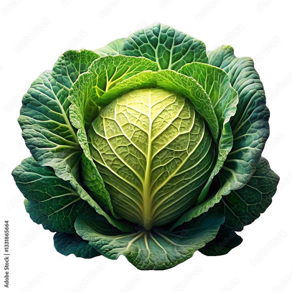 Fototapeta premium cabbage isolated on white background