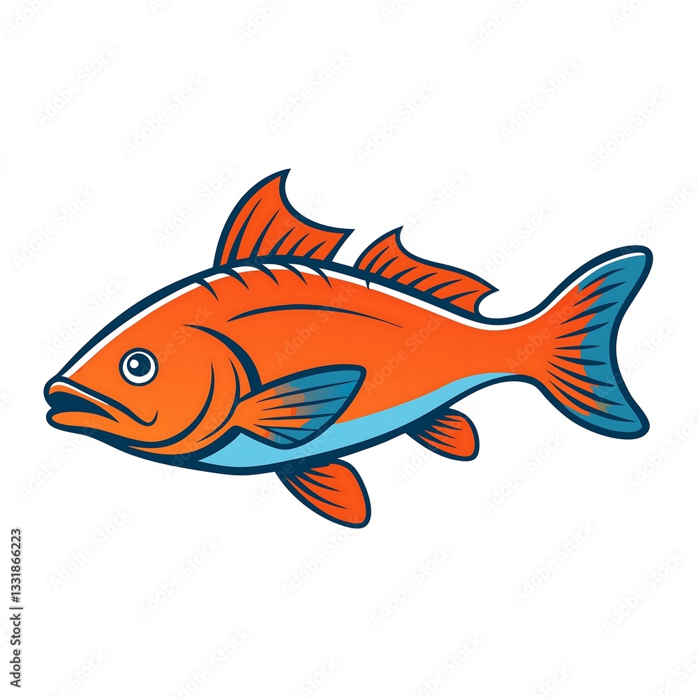 vector illustration of a goldfish vector illustration of a goldfish