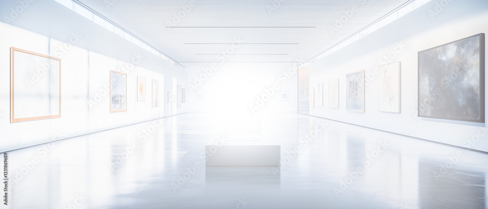 blurred modern museum / art gallery interior; airy open space blurred modern museum / art gallery interior; airy open space