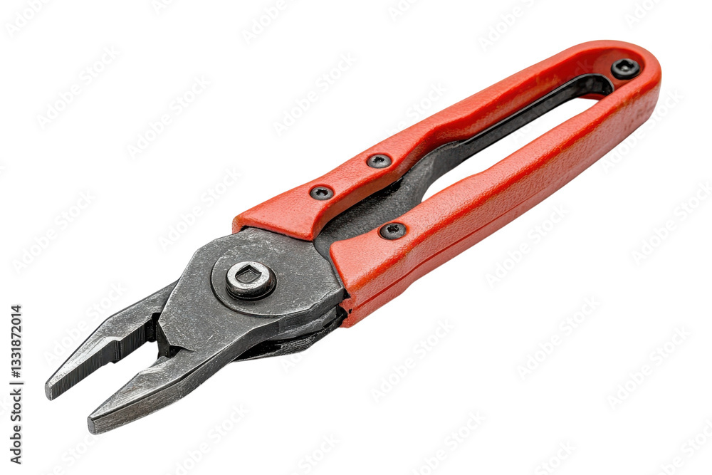 Durable Red-handled Pliers Ready For Precise Work Showcasing Their Sturdy Build And Sharp Cutting Edges Against A Clean Isolated on Transparent Background Durable Red-handled Pliers Ready For Precise Work Showcasing Their Sturdy Build And Sharp Cutting Edges Against A Clean Isolated on Transparent Background